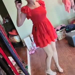 Express Cocktail Dress Red